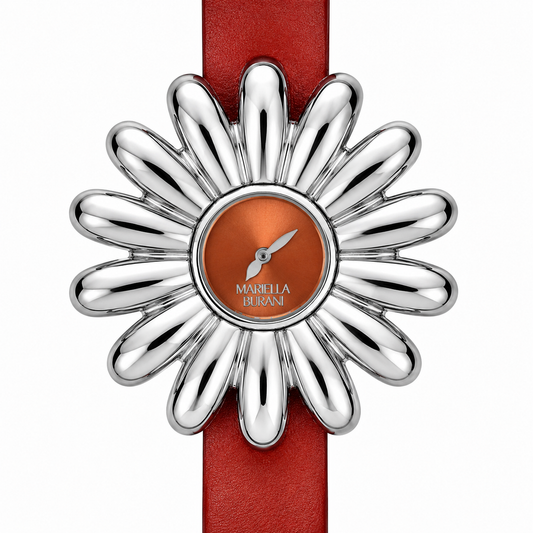 Mariella Burani – Orologio Donna Margherita Arancio Cinturino Pelle