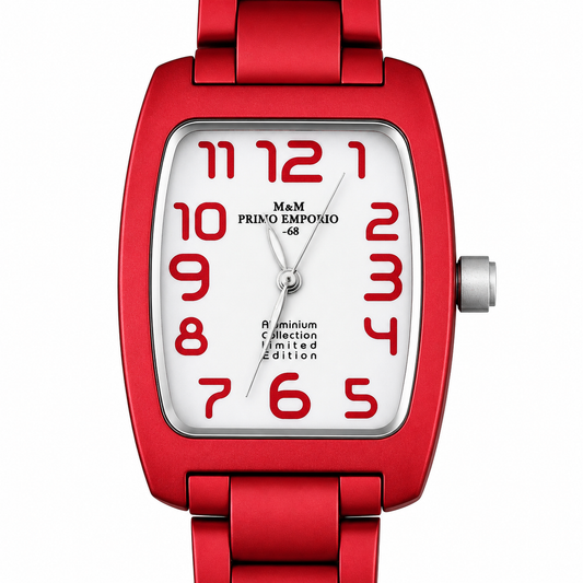 M&M Primo Emporio -68 – Orologio Alluminio Rosso Limited Edition Aluminium Collection