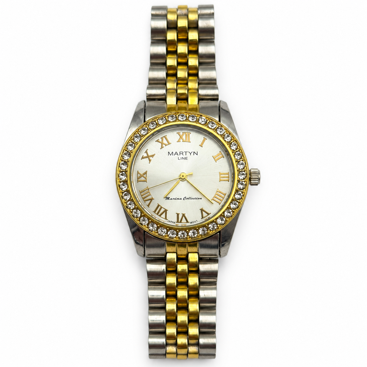 Orologio donna Martyn Line Marina Collection bicolore con strass e numeri romani