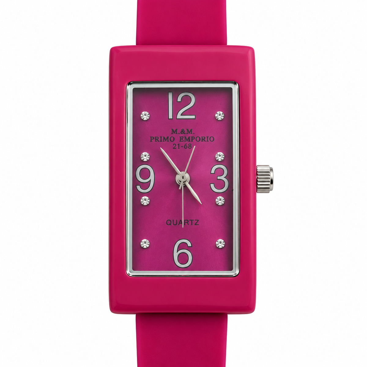 Orologio donna M&M Primo Emporio 21-68 rettangolare con punti luce in 13 colori