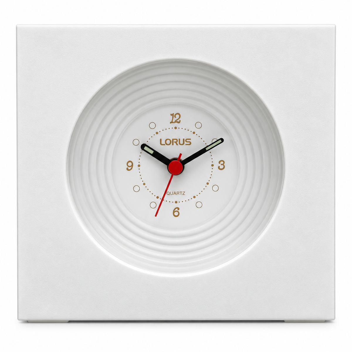 Lorus Orologio da Tavolo Bianco al Quarzo