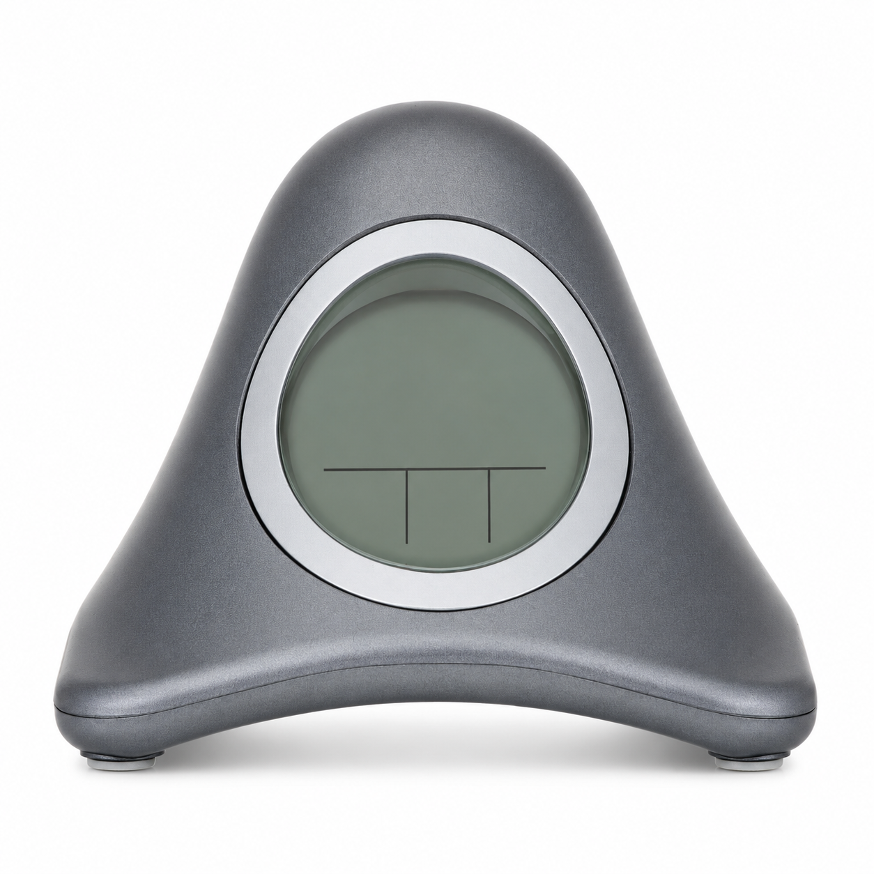 XTime Sveglia Design Piramide con Display LCD Circolare – Grigio Antracite