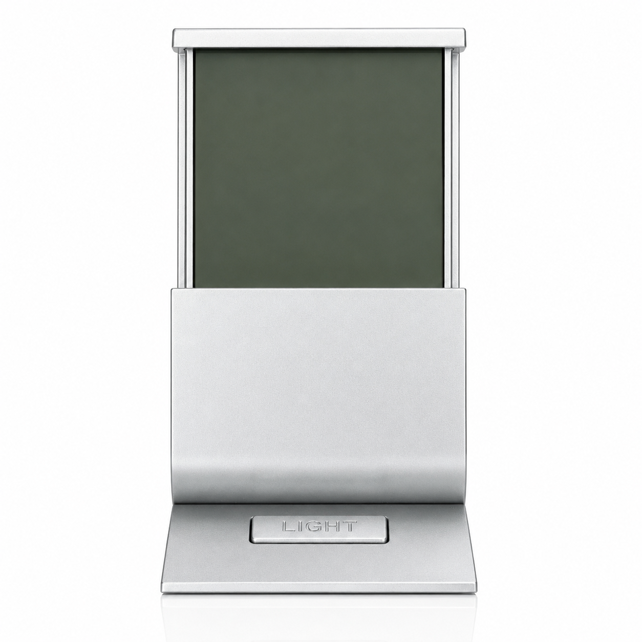 XTime Horloge de table numérique rétroéclairée – Design vertical en aluminium