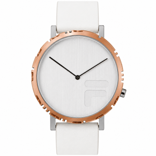FILA Elegance Watch – Quadrante Bianco e Lunetta Rose Gold