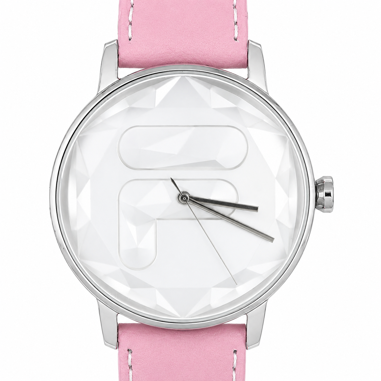 FILA Orologio Unisex – Quadrante 3D Logo F Cinturino Rosa