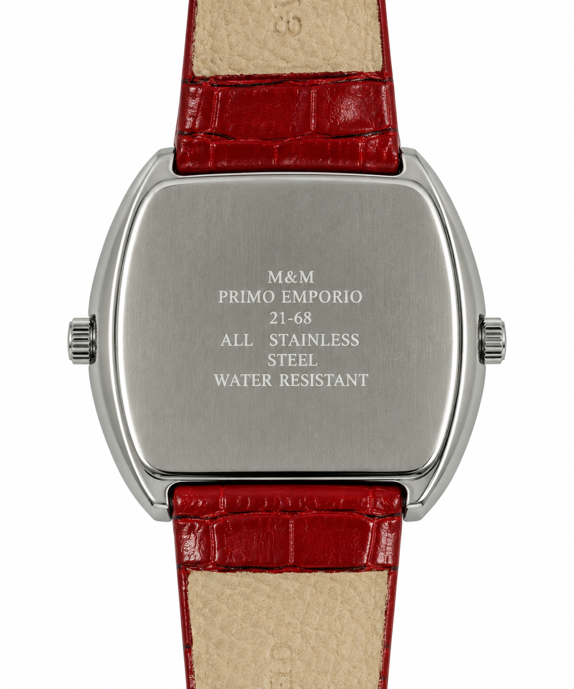 M&M Primo Emporio Orologio Unisex Dual Time, Rosso o Nero