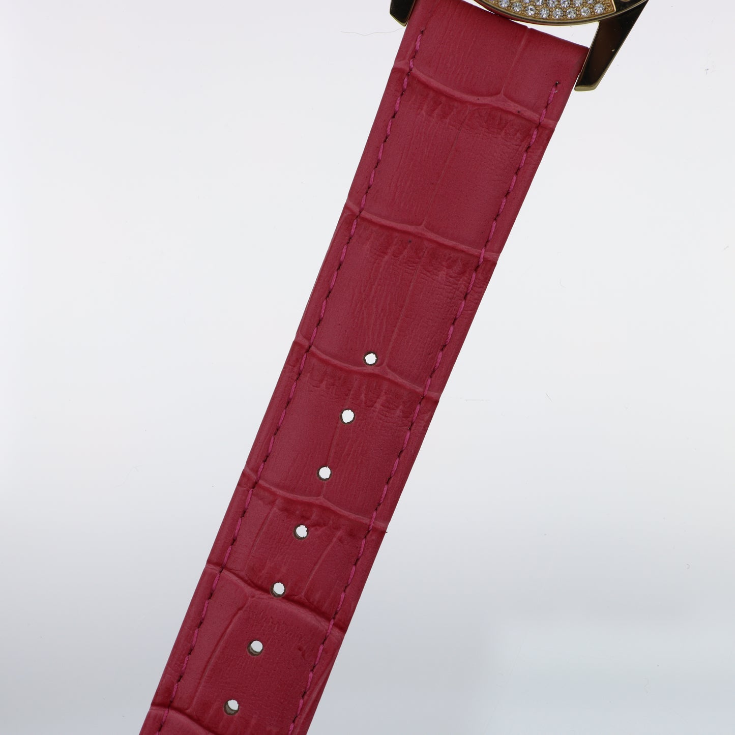 Armada Nueva – Orologio Donna Quadrante Madreperla Cristalli Bianchi Cassa Oro e Cinturino Fucsia