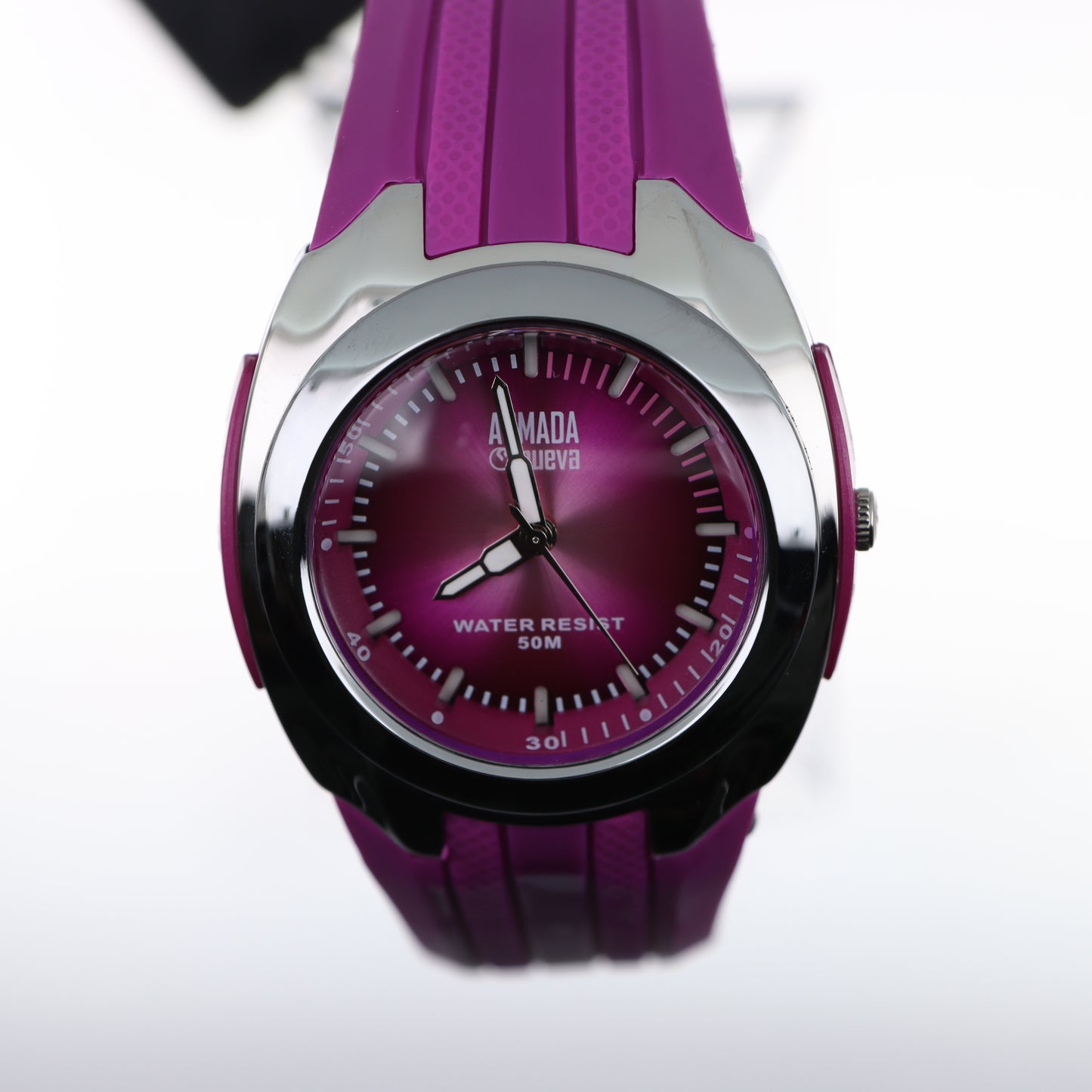 Armada Nueva – Orologio Sport Fucsia Water Resist 50M Cassa Ovale Cinturino Silicone