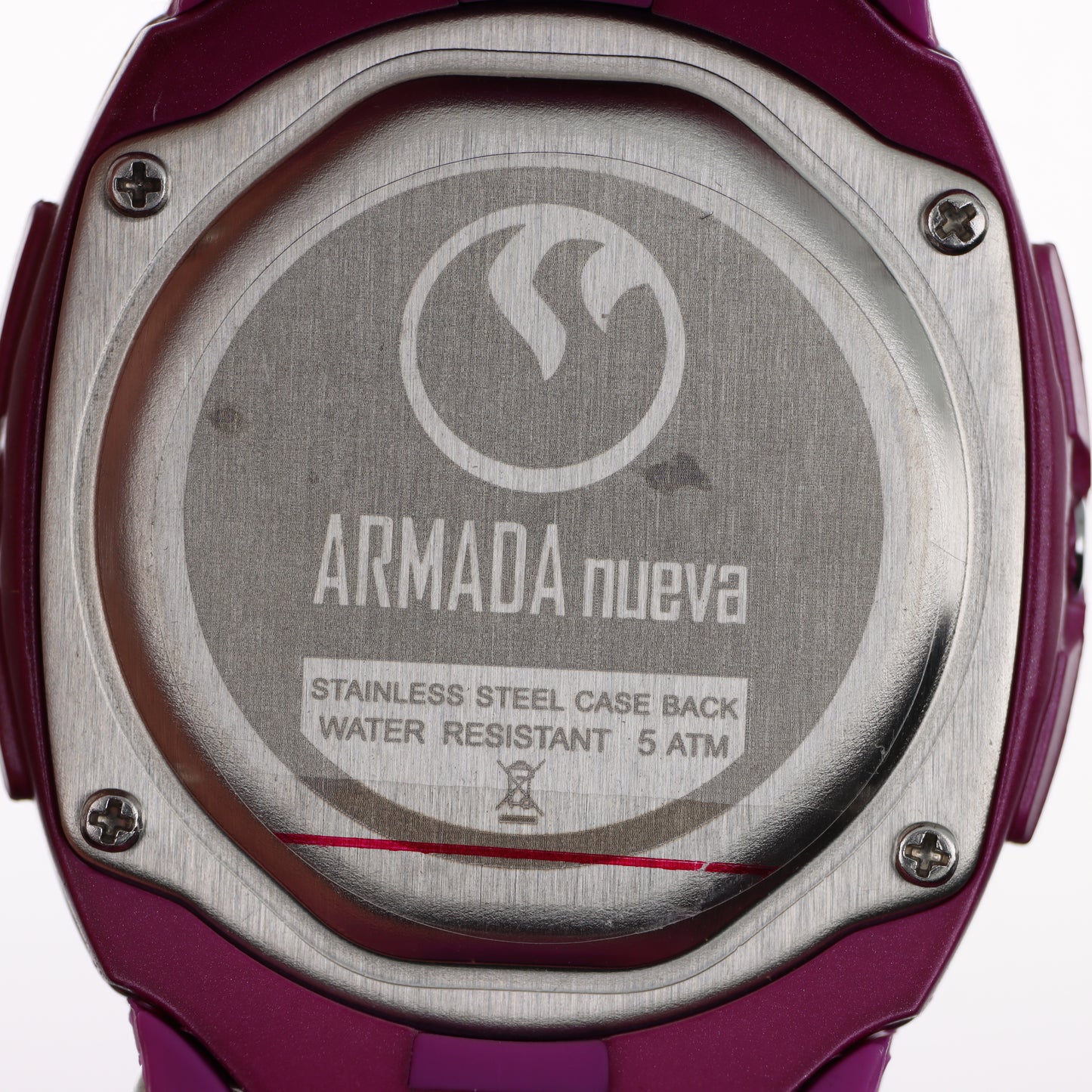 Armada Nueva – Orologio Sport Fucsia Water Resist 50M Cassa Ovale Cinturino Silicone