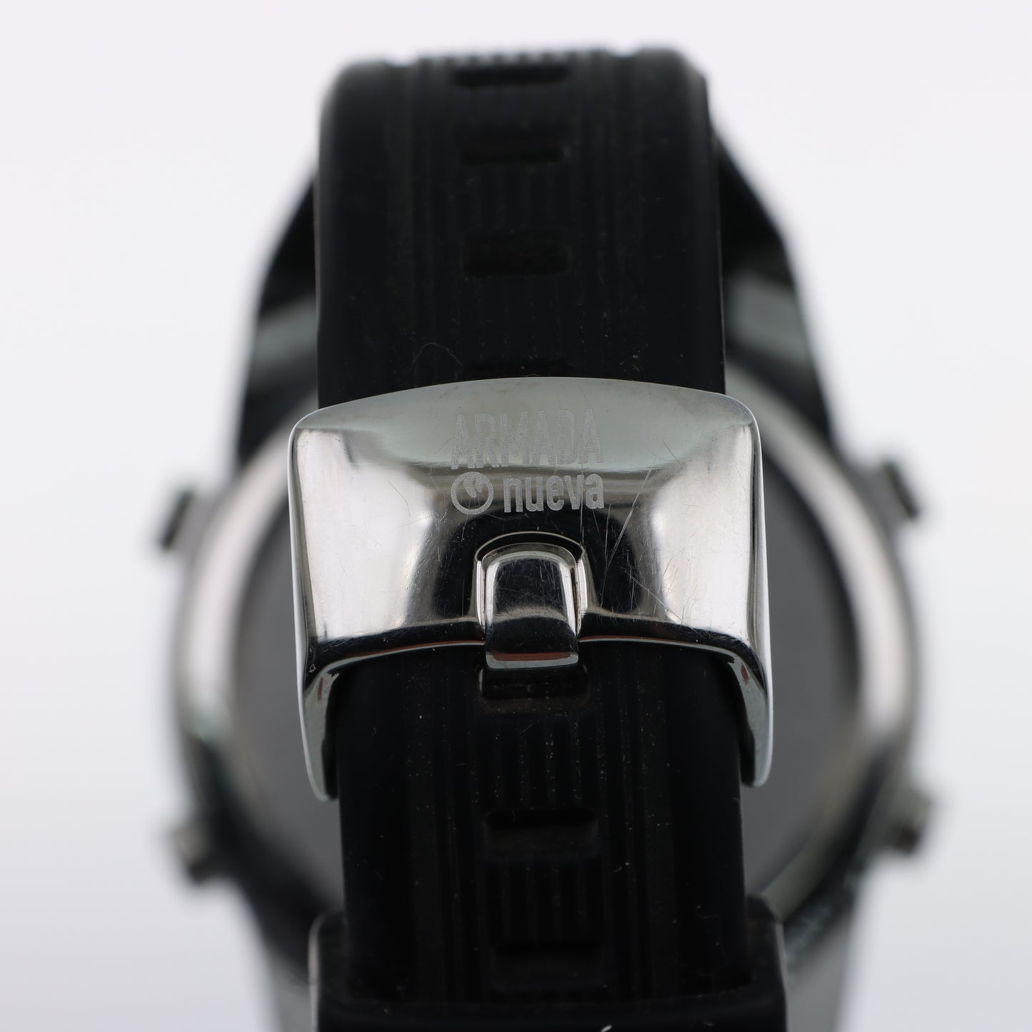 Armada Nueva – Orologio Digitale LCD con Data, Giorno e Cinturino Silicone Nero