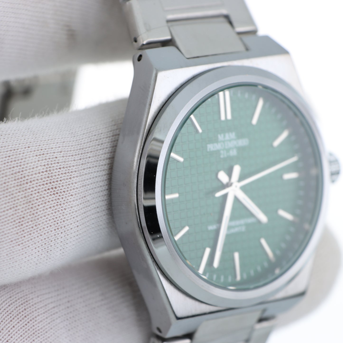 M.&M. Primo Emporio 21-68 – Dress Watch Quarzo Quadrante Verde Bracciale Acciaio