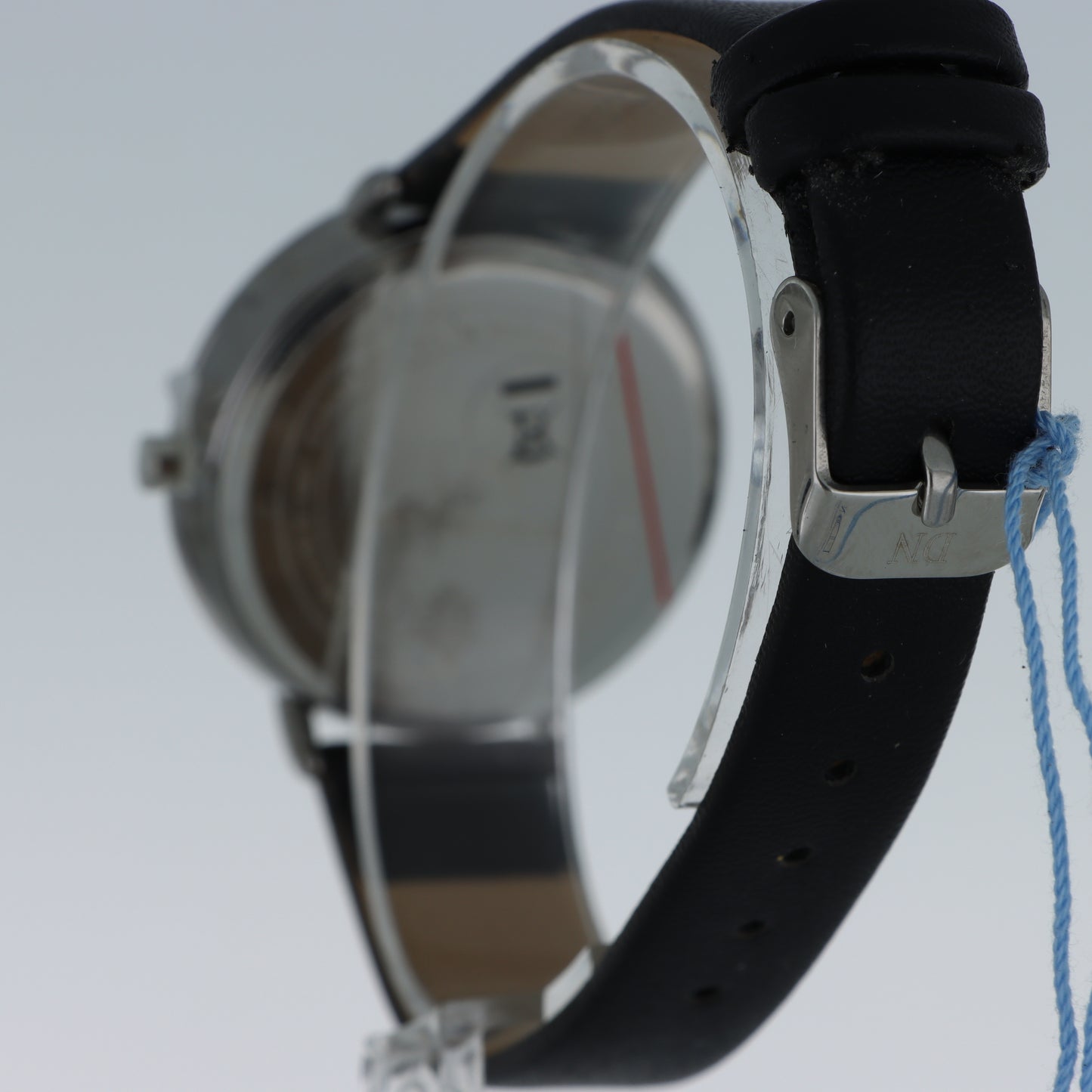 David Nicholson DN – Orologio Donna Quadrante Bicolore Nero e Glitter Argento con Cinturino Pelle Nera