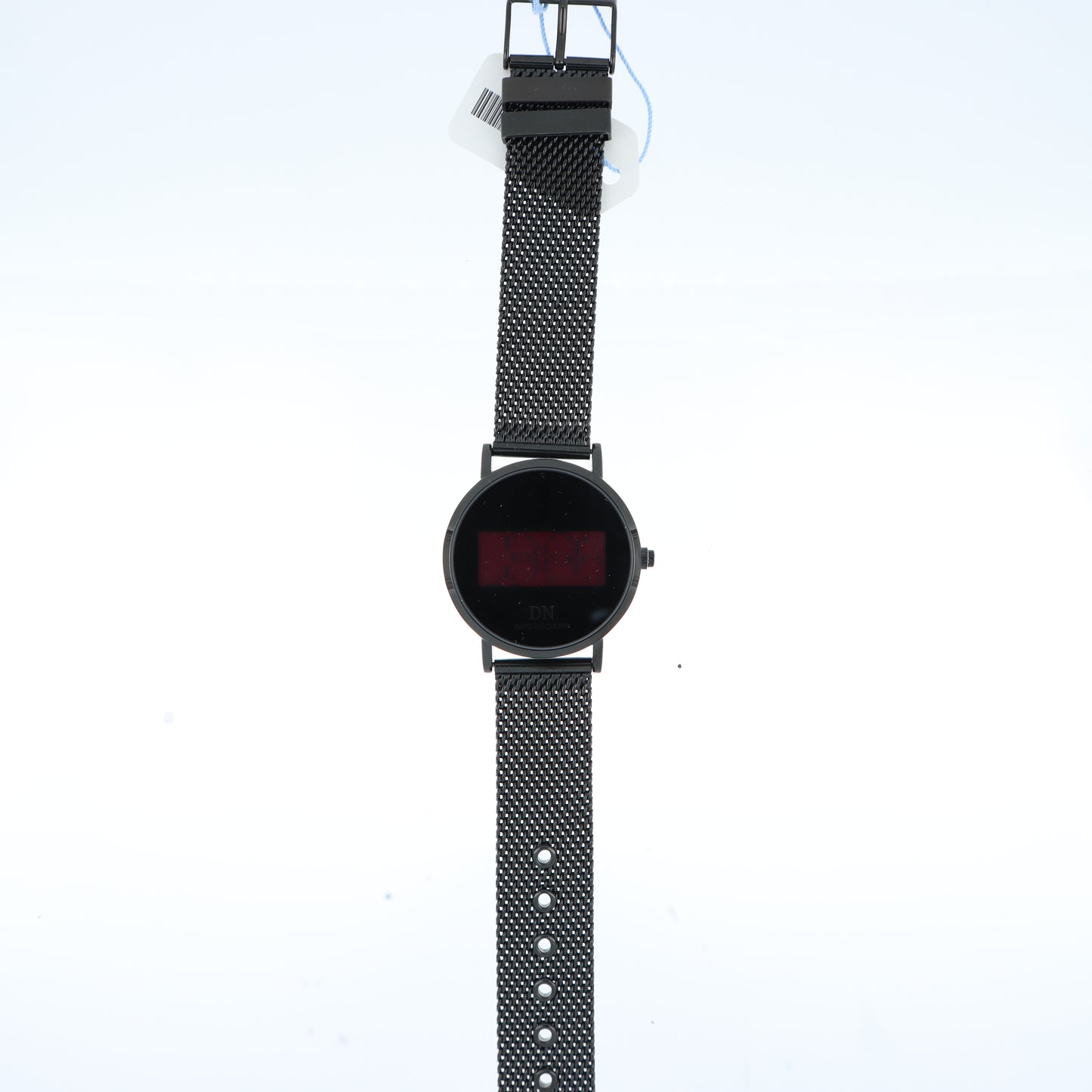 David Nicholson DN – Orologio Digitale Display LED Rosso Cassa e Bracciale Mesh Full Black