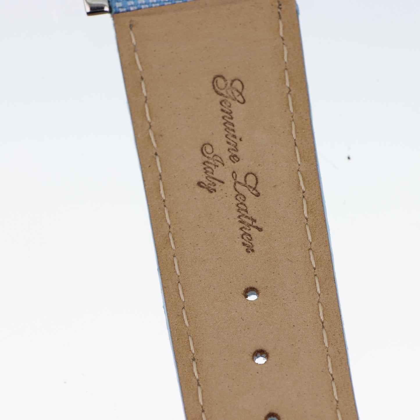 Enrico Coveri - Orologio Donna Cassa Quadrata Pavé Numeri Romani Cinturino Denim