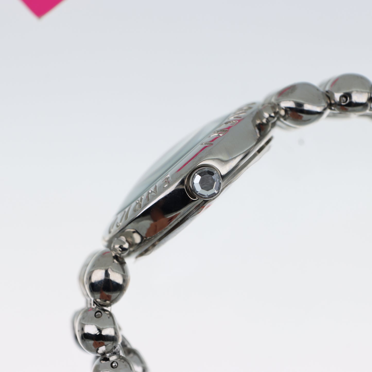 Enrico Coveri - Orologio Donna Cassa Rotonda Quadrante Fucsia Bracciale Sfere