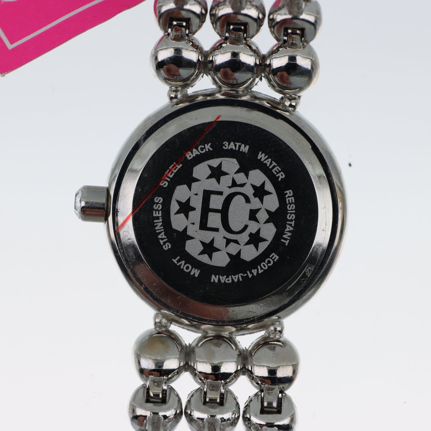 Enrico Coveri - Orologio Donna Cassa Rotonda Quadrante Fucsia Bracciale Sfere