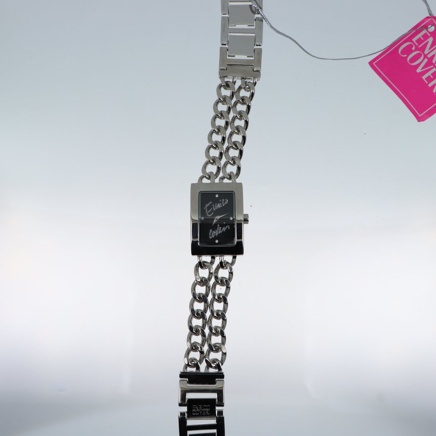 Orologio Donna Enrico Coveri Doppia Catena - Quadrante Nero Cristalli
