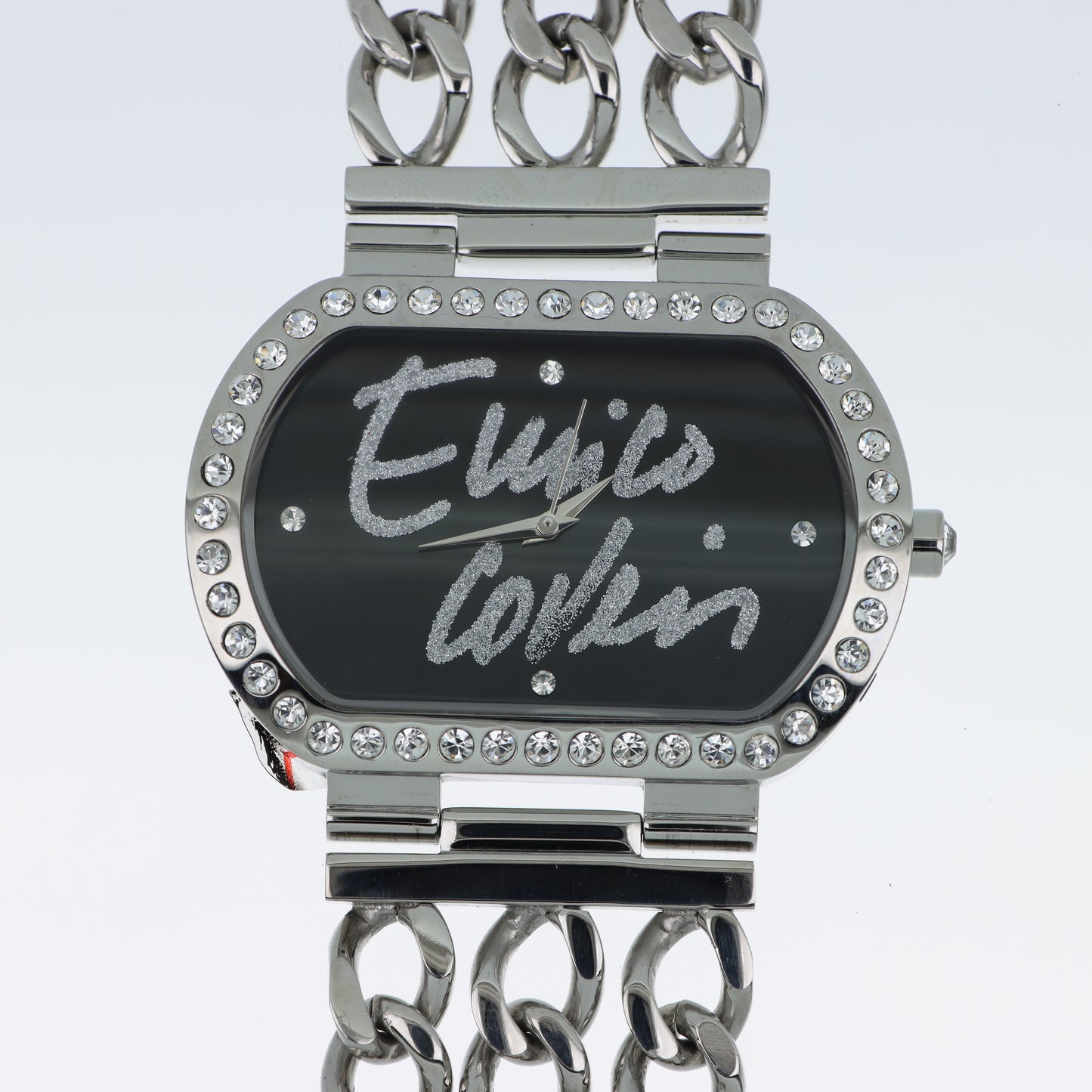 Enrico Coveri - Orologio Donna Cassa Ovale Lunetta Pavé Cristalli Quadrante Viola