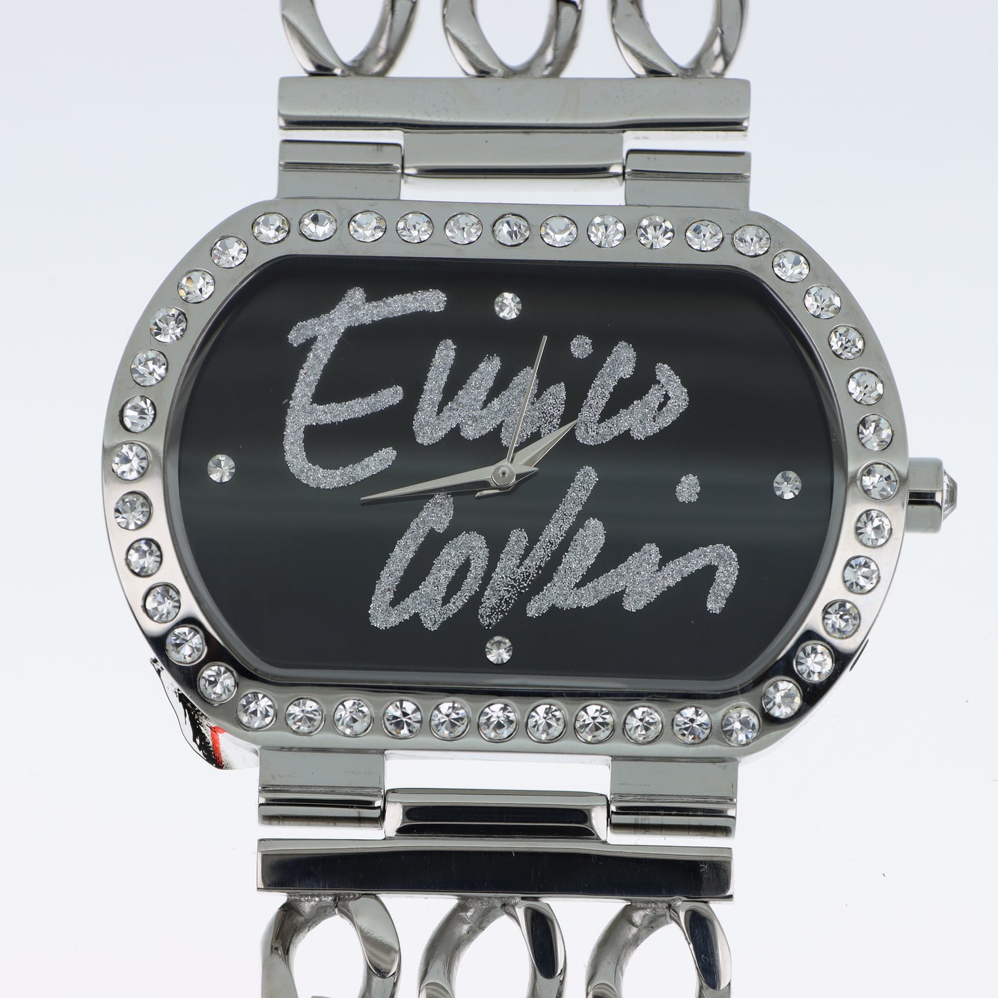 Enrico Coveri - Orologio Donna Cassa Ovale Lunetta Pavé Cristalli Quadrante Viola