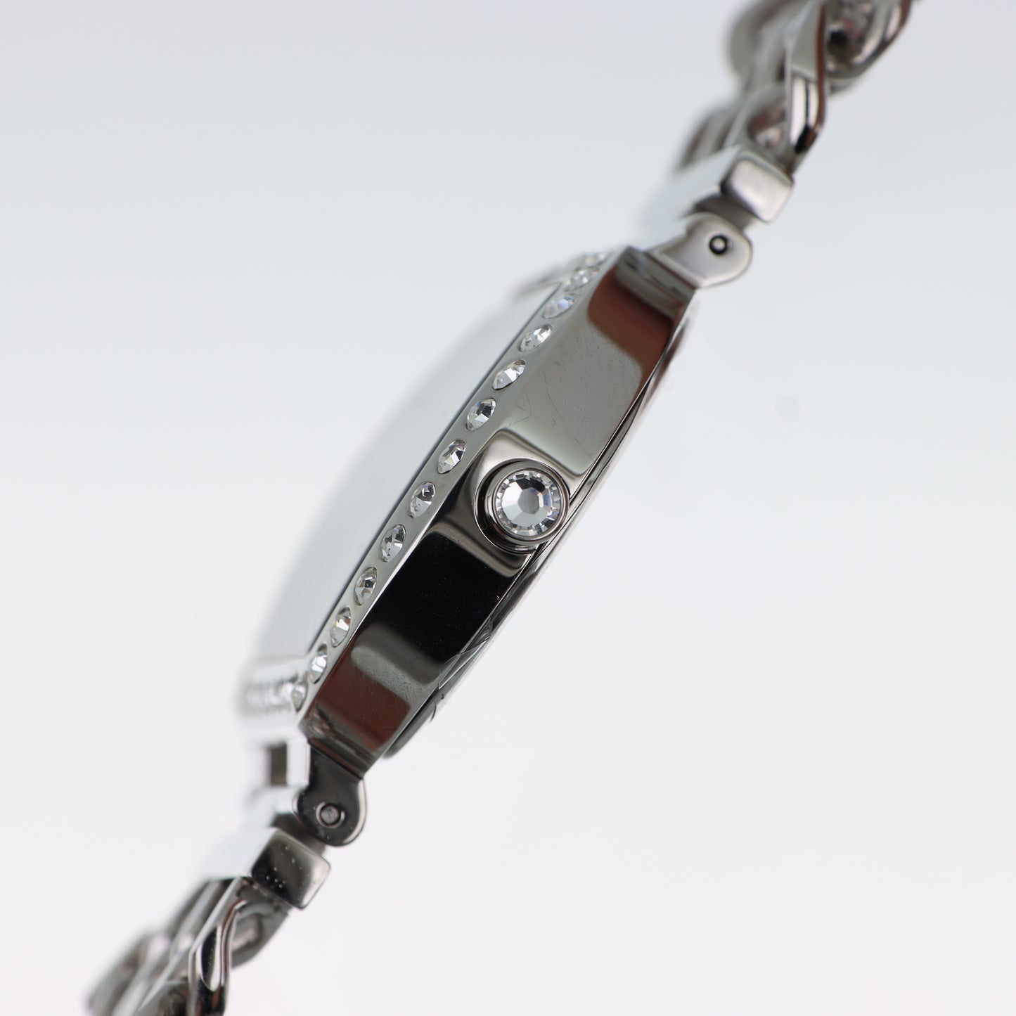 Enrico Coveri - Orologio Donna Cassa Ovale Lunetta Pavé Cristalli Quadrante Viola