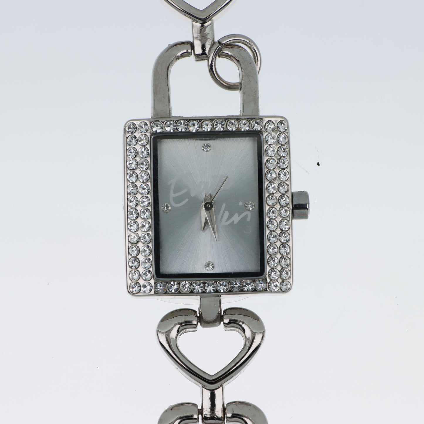 Enrico Coveri - Orologio Donna Cassa Rettangolare Pavé Bracciale Cuori