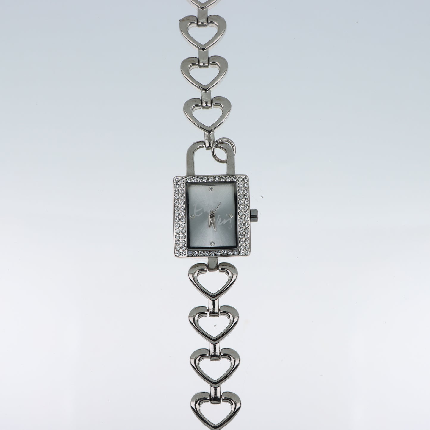Enrico Coveri - Orologio Donna Cassa Rettangolare Pavé Bracciale Cuori