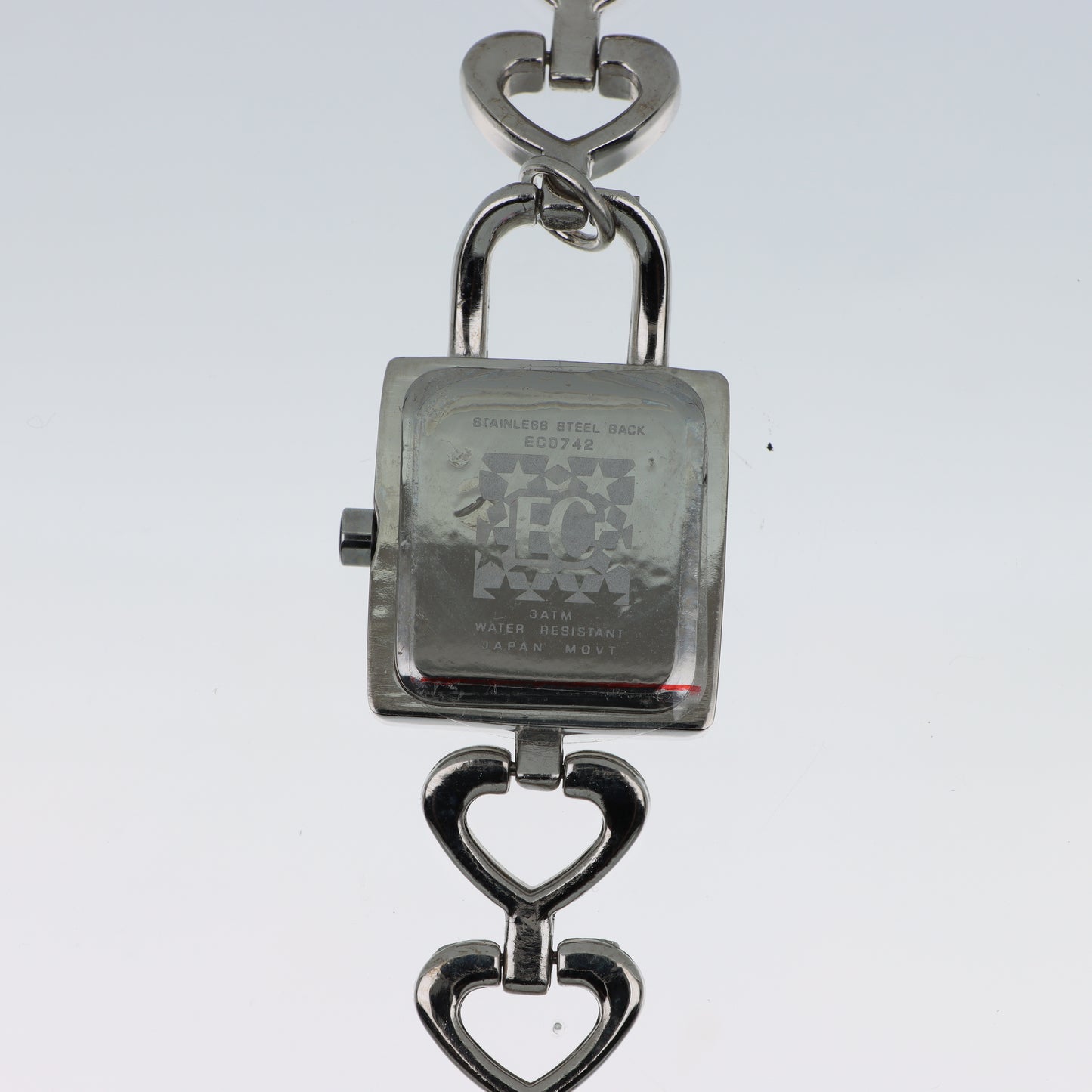 Enrico Coveri - Orologio Donna Cassa Rettangolare Pavé Bracciale Cuori