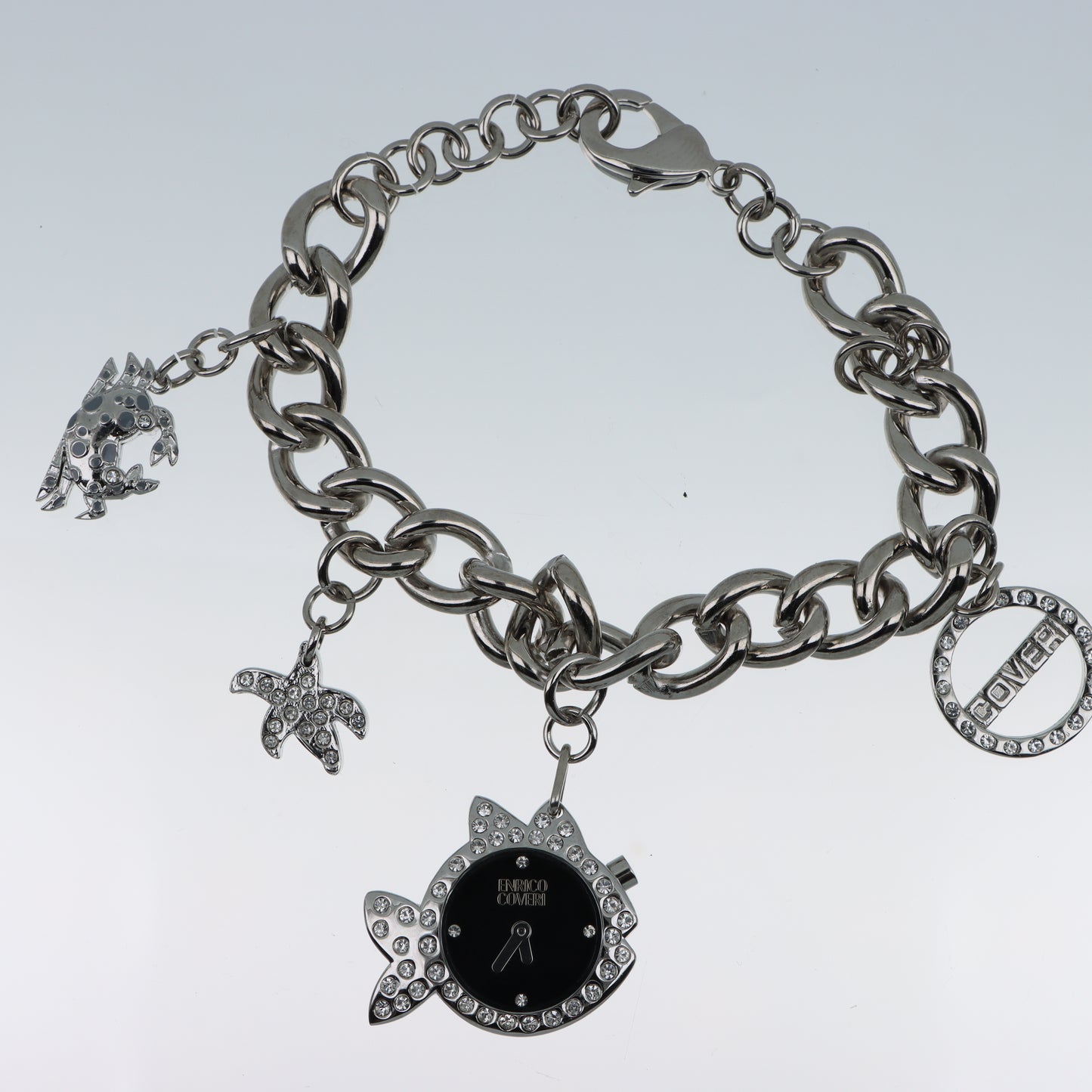 Enrico Coveri - Orologio Charm Donna Bracciale Catena Marina Pesce Stella Granchio