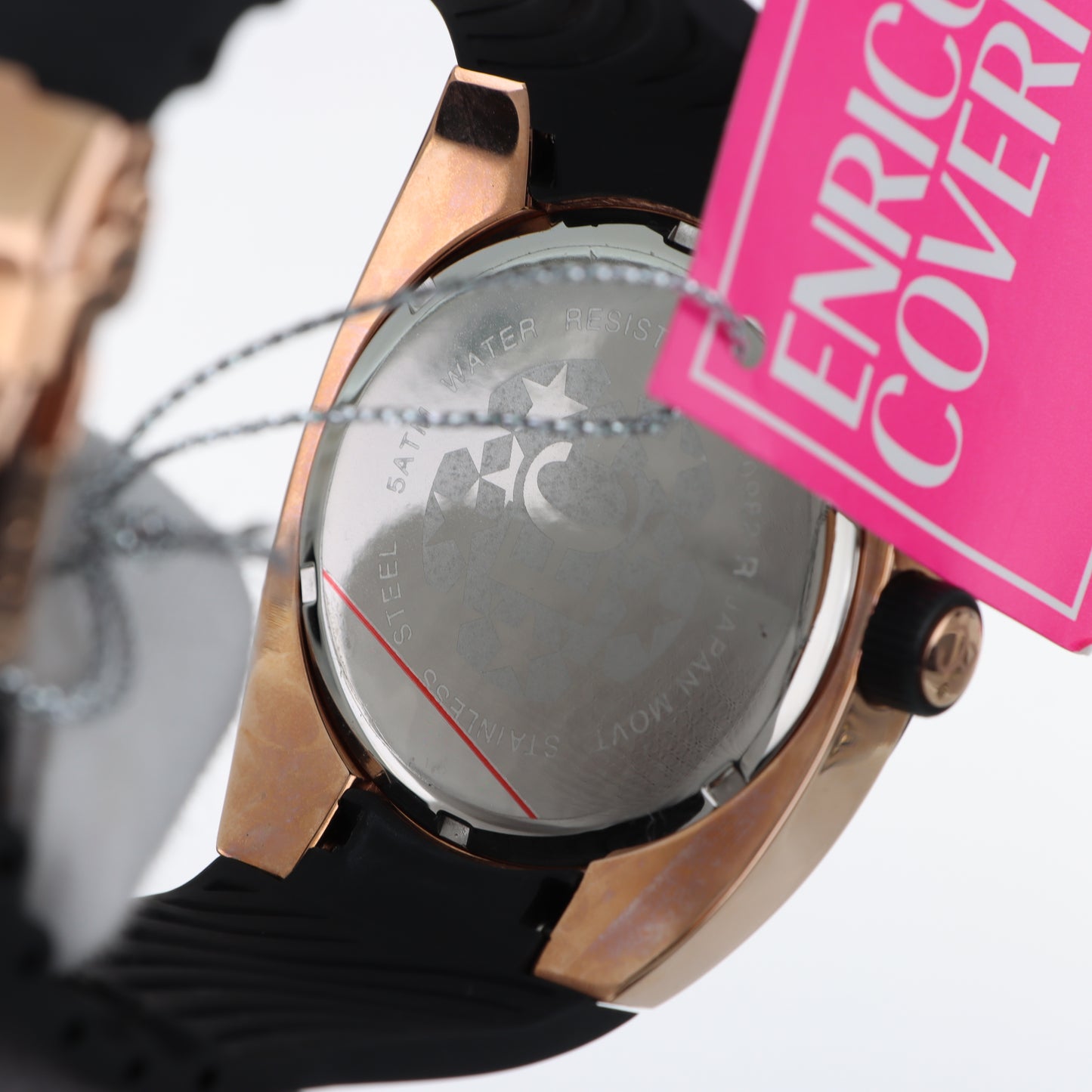 Enrico Coveri - Orologio Uomo Sport Rose Gold Quadrante Nero Water Resist 50M