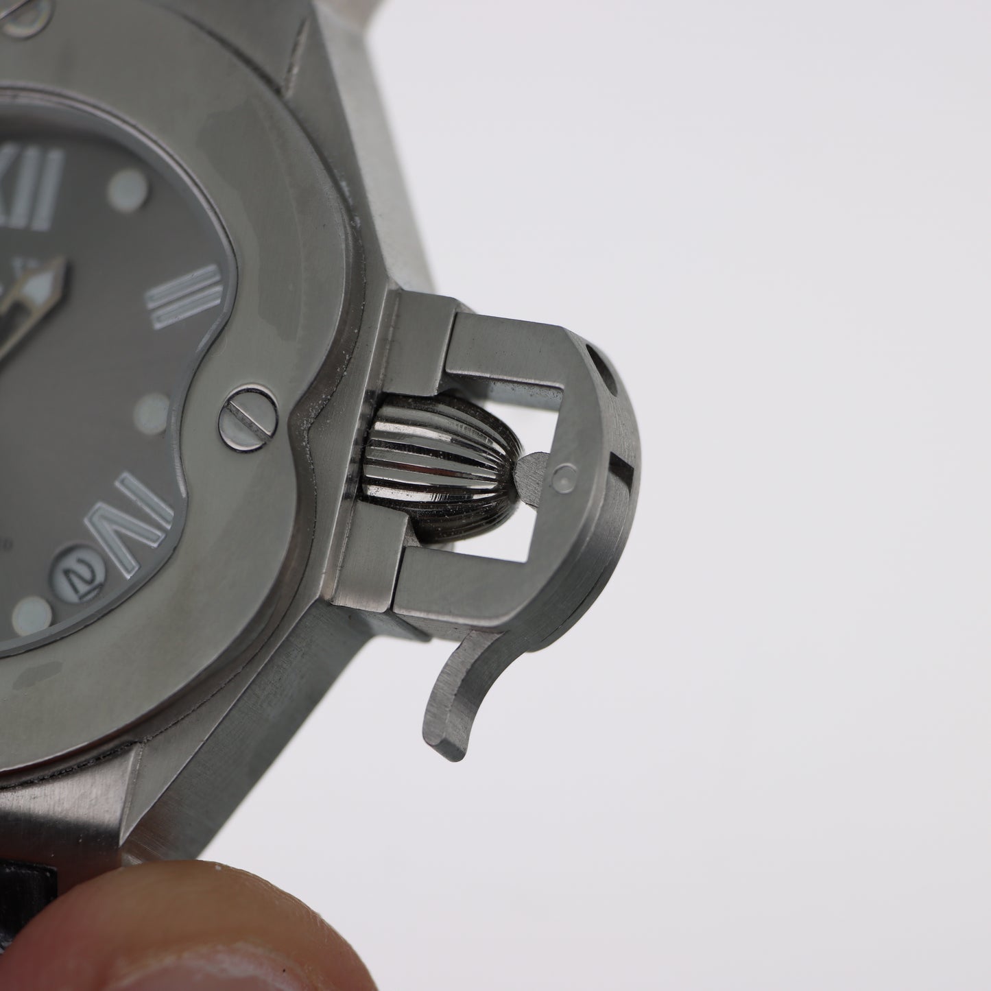 O.I.W. XXX Mariner - Orologio Uomo Automatico Submariner 5ATM Quadrante Grigio Cinturino Pelle Nera