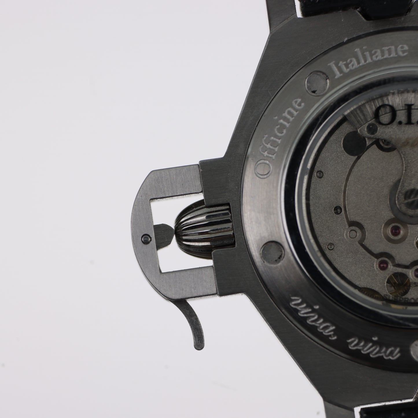 O.I.W. XXX Mariner - Orologio Uomo Automatico Submariner 5ATM Quadrante Grigio Cinturino Pelle Nera