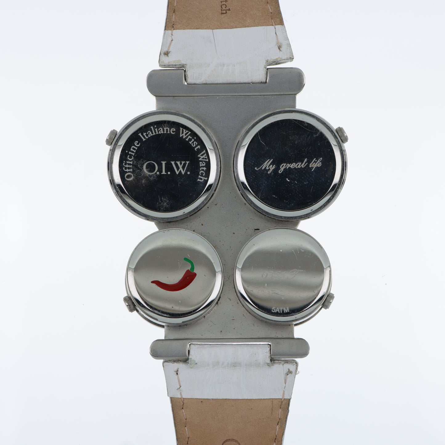 O.I.W. 4 City Thanks Mamma - Orologio Donna 4 Fusi Orari con Cristalli Roma Londra Hong Kong New York