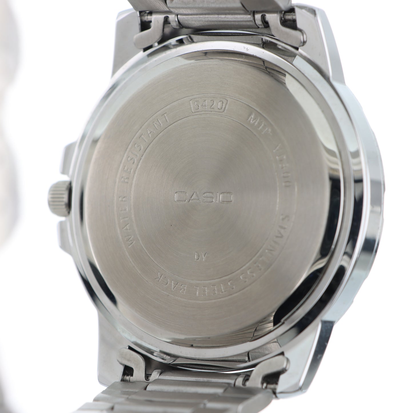 Casio MTP-VD300D - Orologio Uomo Multifunzione Quadrante Blu Bracciale Acciaio Water Resist