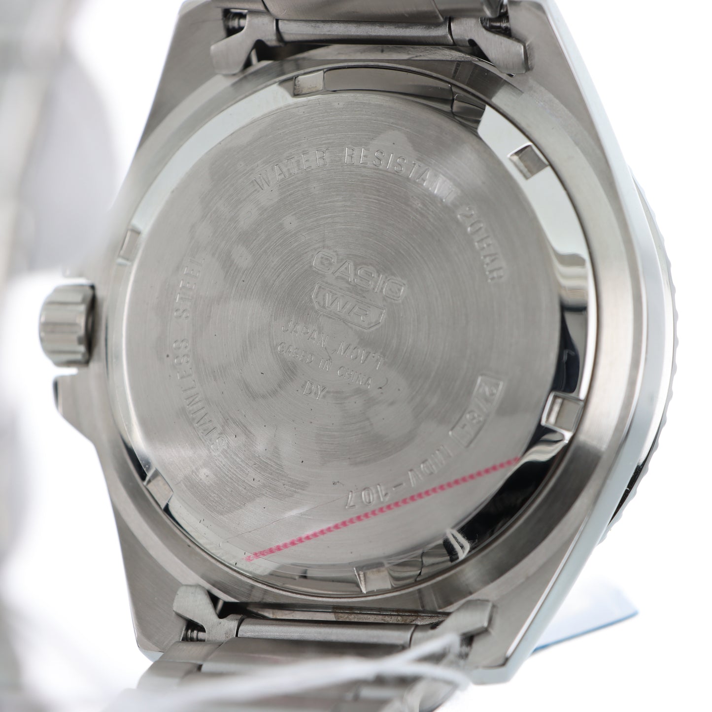 Casio MDV-107D - Orologio Uomo Diver 200M Quadrante Grigio Lunetta Nera Bracciale Acciaio