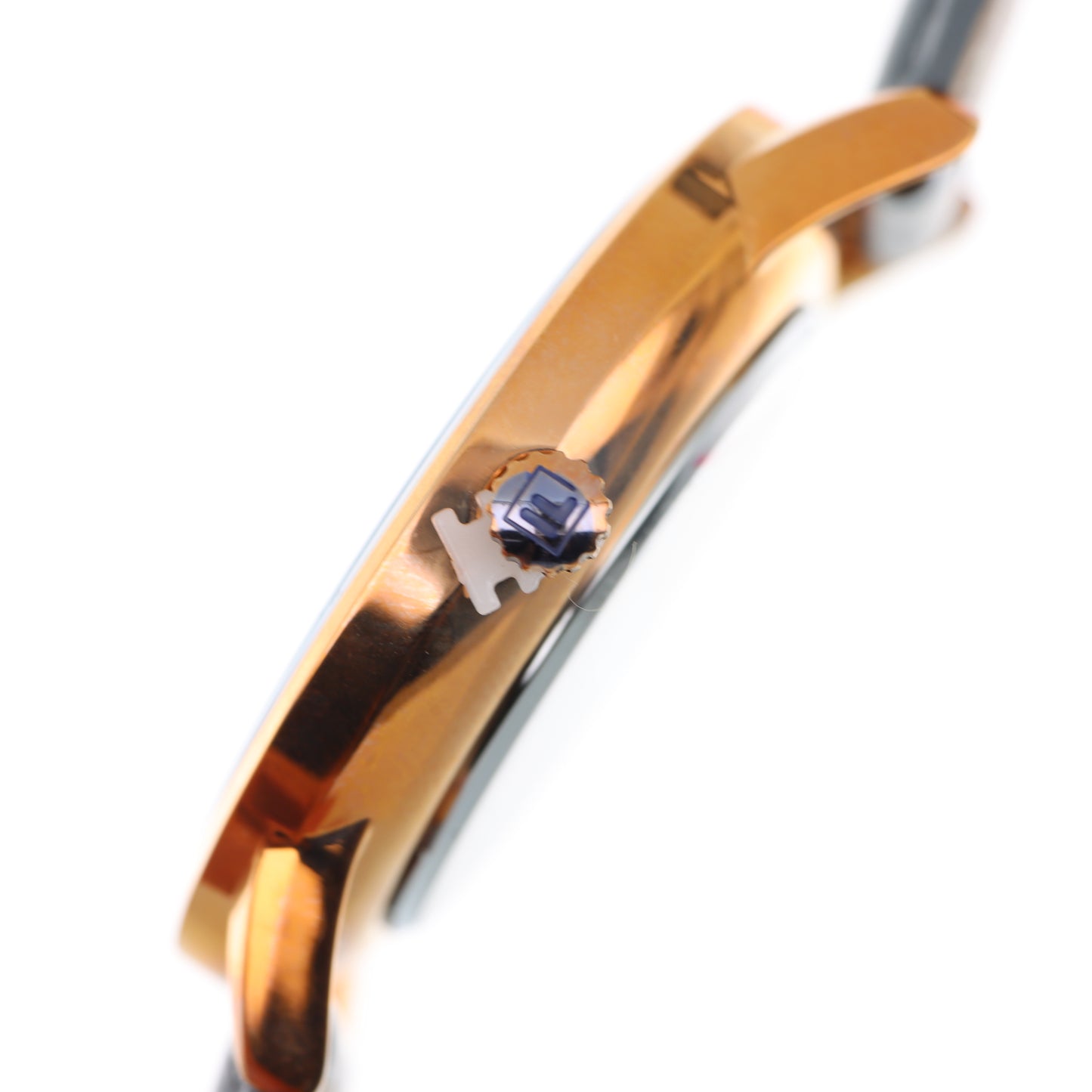 FILA Heritage Watch – Quadrante Nero, Cassa Gold e Cinturino in Pelle Grigia