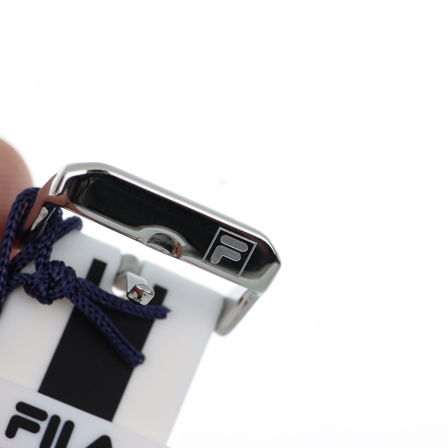 FILA Bold Watch – Cassa Silver Squadrata, Quadrante Bicolor Nero/Bianco e Cinturino Silicone