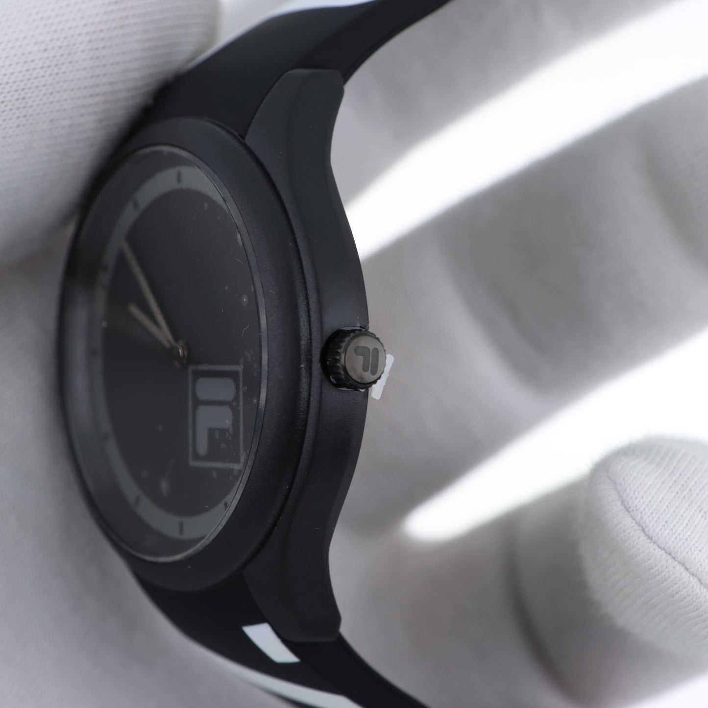 FILA Sport Watch – Cinturino Silicone Nero con Logo Bold