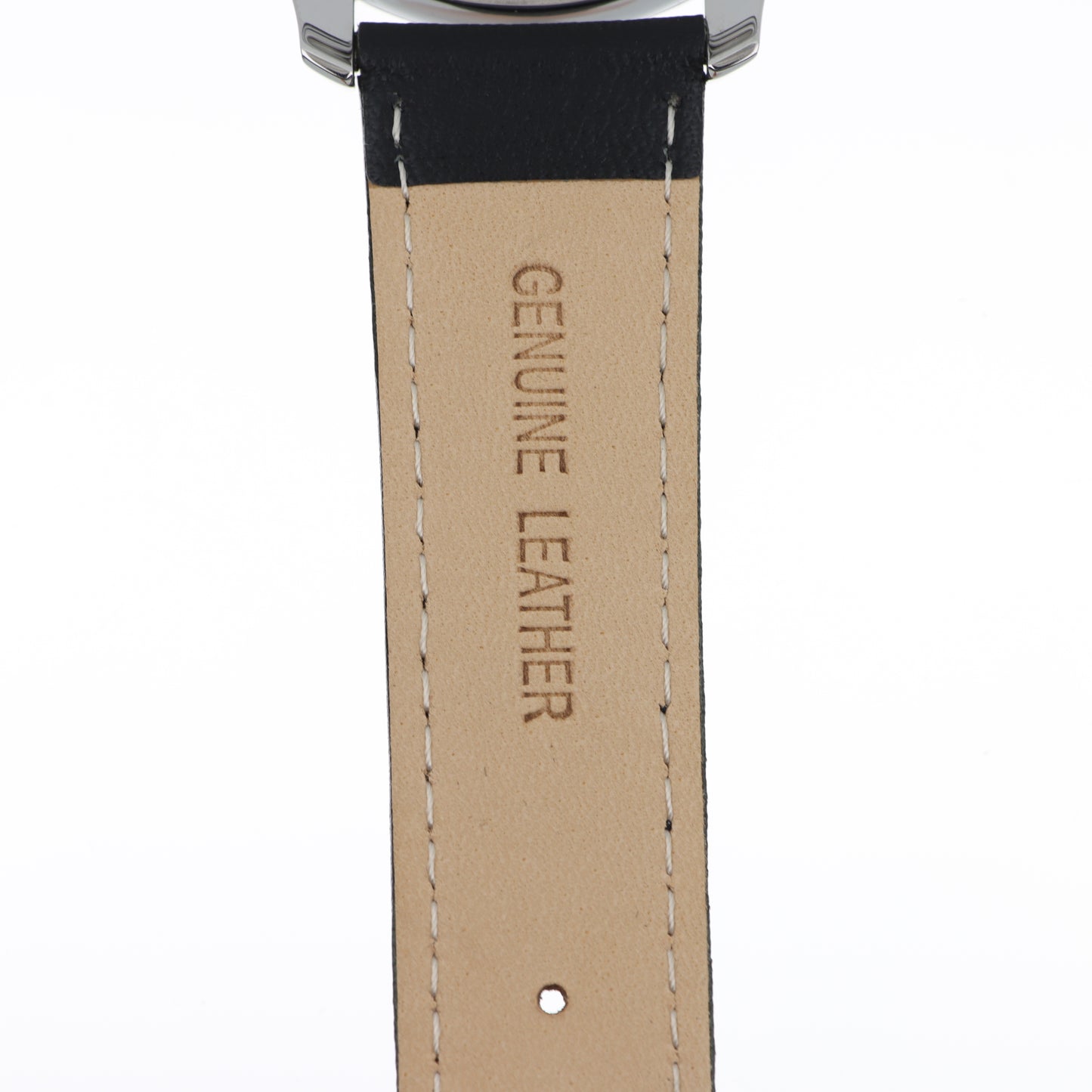 Blue Spirit Classic Watch – Quadrante Nero Guilloché, Cassa Silver e Cinturino in Pelle Nera