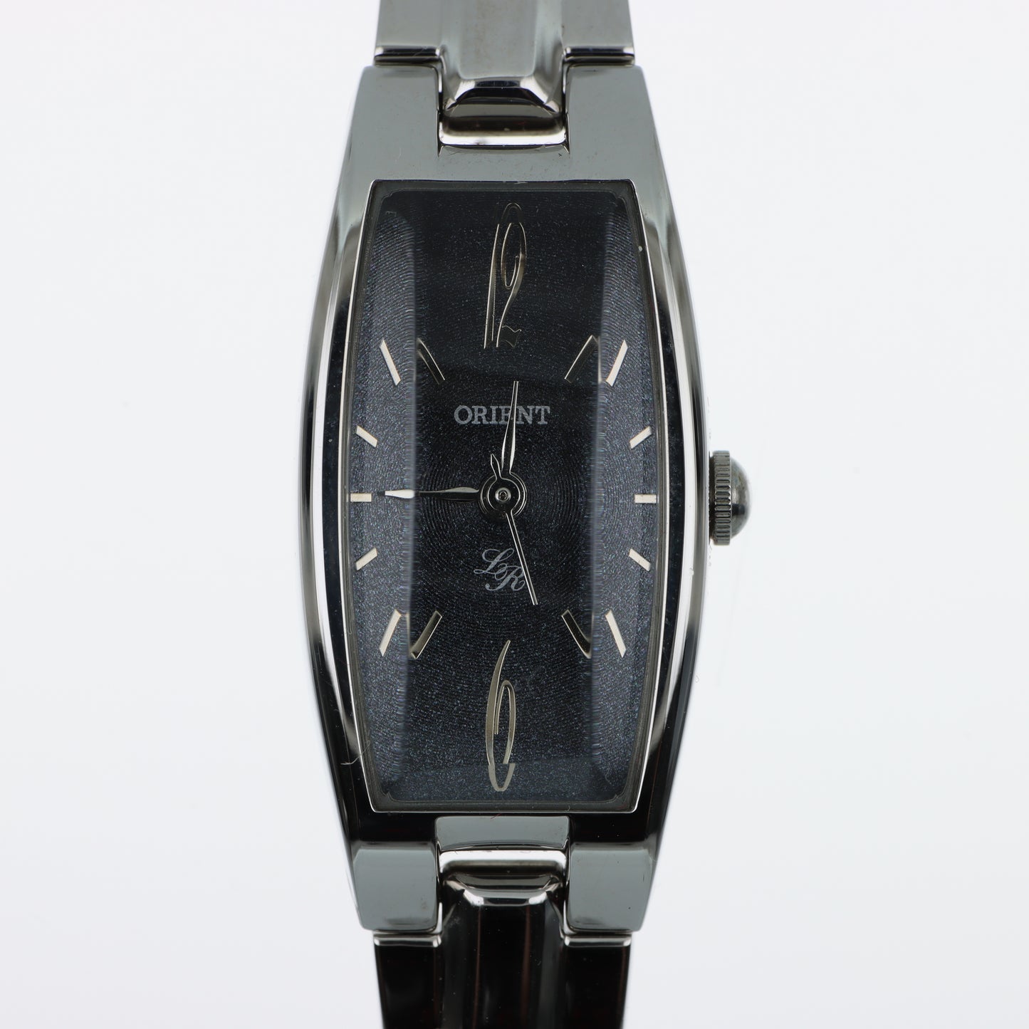 Orologio Orient Lady Tonneau – Cassa e Bracciale in Acciaio, Quadrante Nero