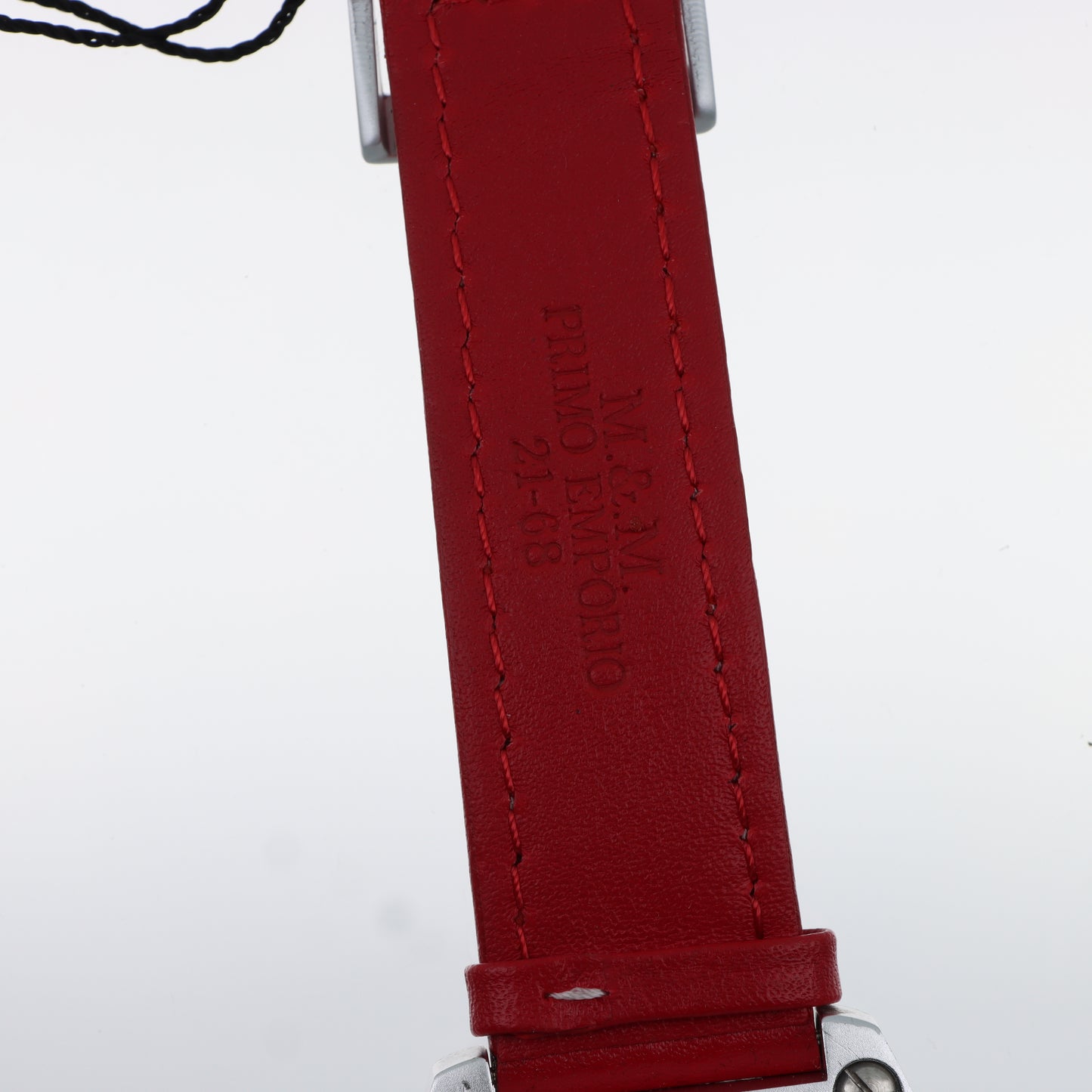 Orologio Primo Emporio Cronografo Red Passion - Lunetta con Cristalli Rossi e Cinturino in Pelle Rossa