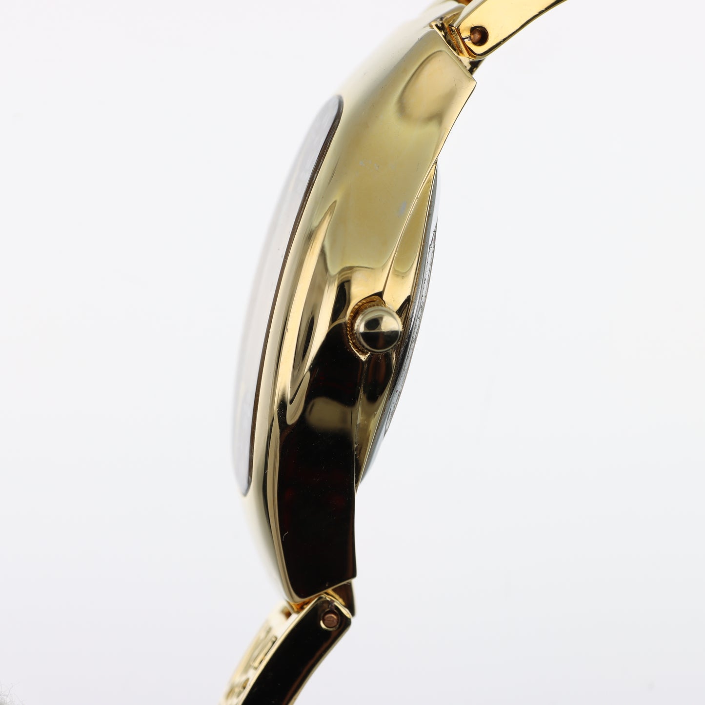 Orologio Q&Q Donna Bracciale Rigido Gold Traforato Floreale - Quadrante Madreperla