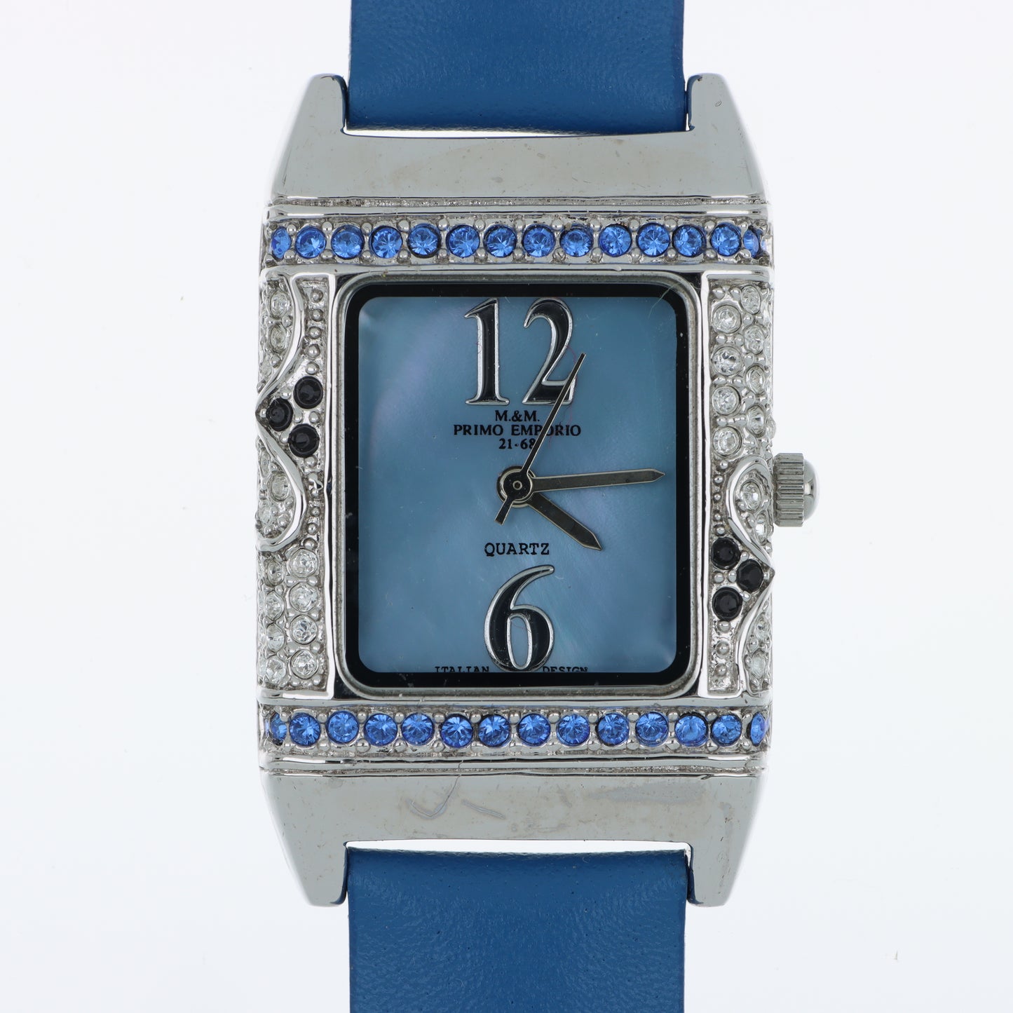 Orologio M&M Primo Emporio 21-68 Quartz – Cassa con Cristalli e Cinturino Blu