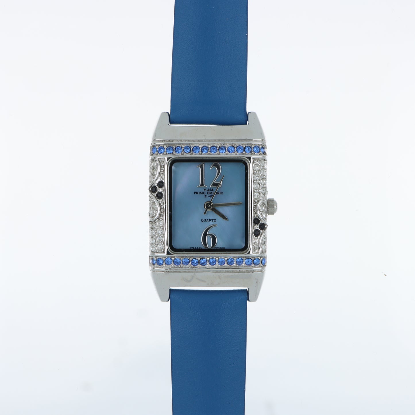 Orologio M&M Primo Emporio 21-68 Quartz – Cassa con Cristalli e Cinturino Blu