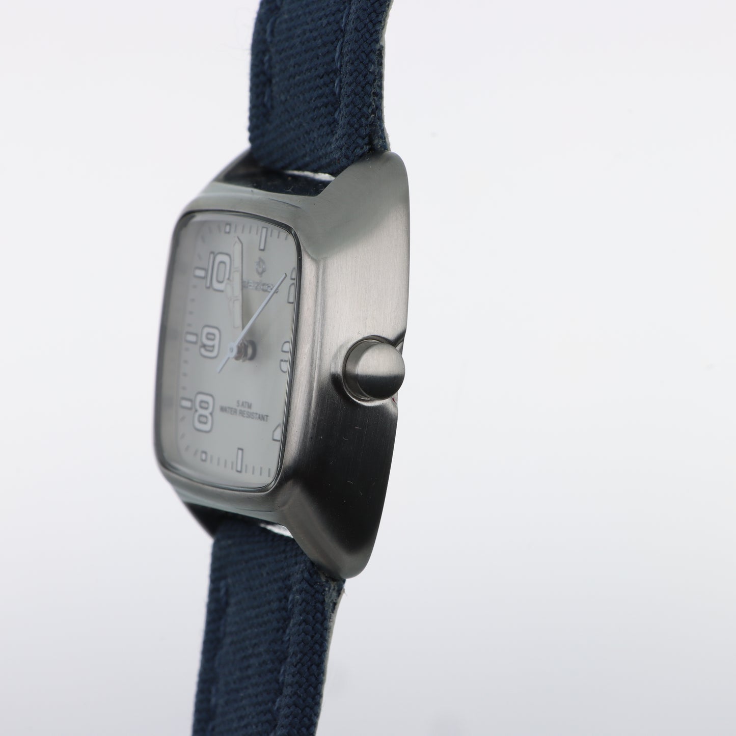 Orologio Spazio 24Tonneau 5 ATM Water Resistant – Quadrante Bianco e Cinturino in Tessuto Navy