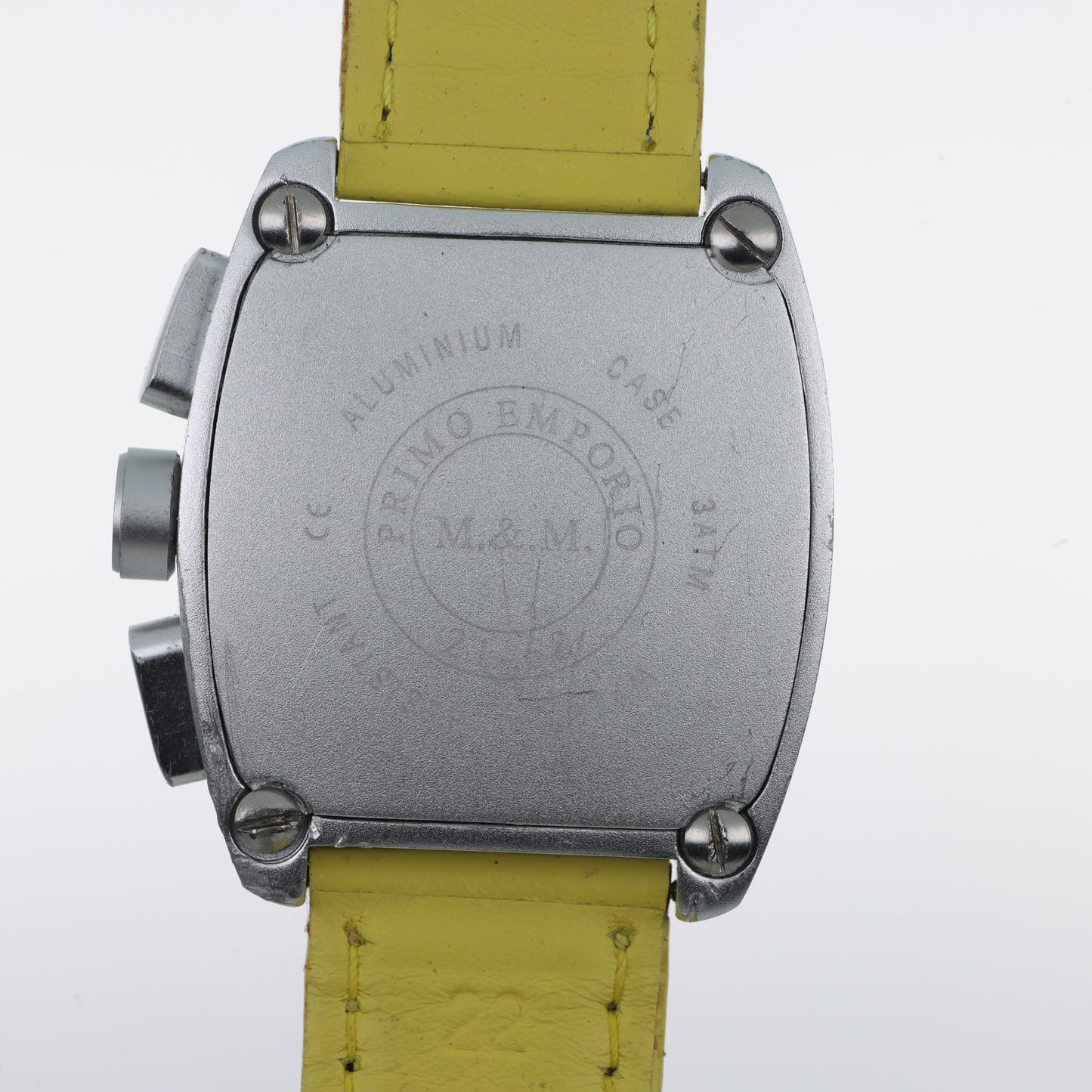 Orologio M&M Primo Emporio 21-68 Cronografo Yellow - Quadrante Giallo e Cinturino in Pelle