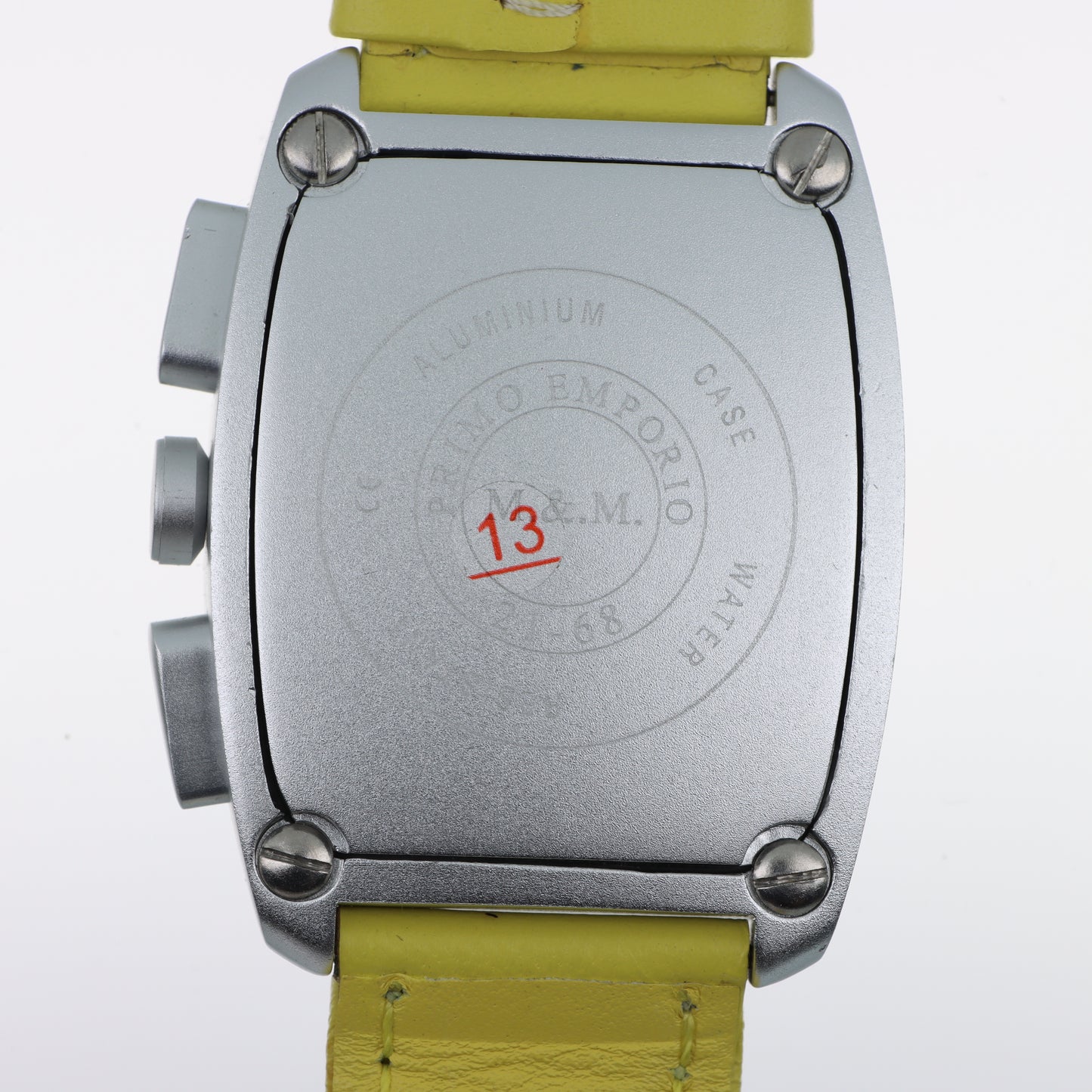 Orologio 21-68 Cronografo Tonneau Yellow – Quadrante Giallo e Cinturino in Pelle