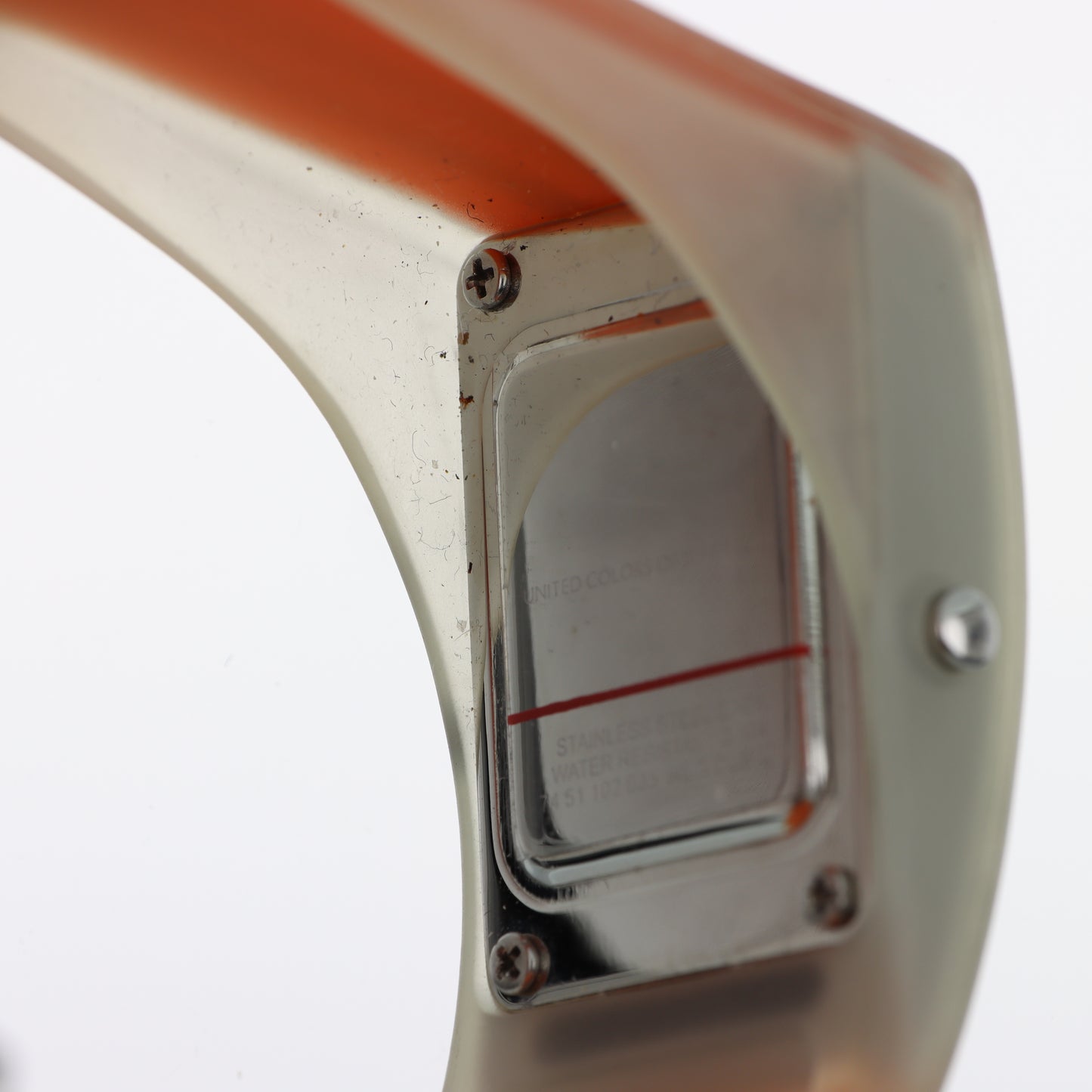 Orologio United Colors of Benetton Digital Orange - Display LCD e Cinturino Arancione con Strisce Blu