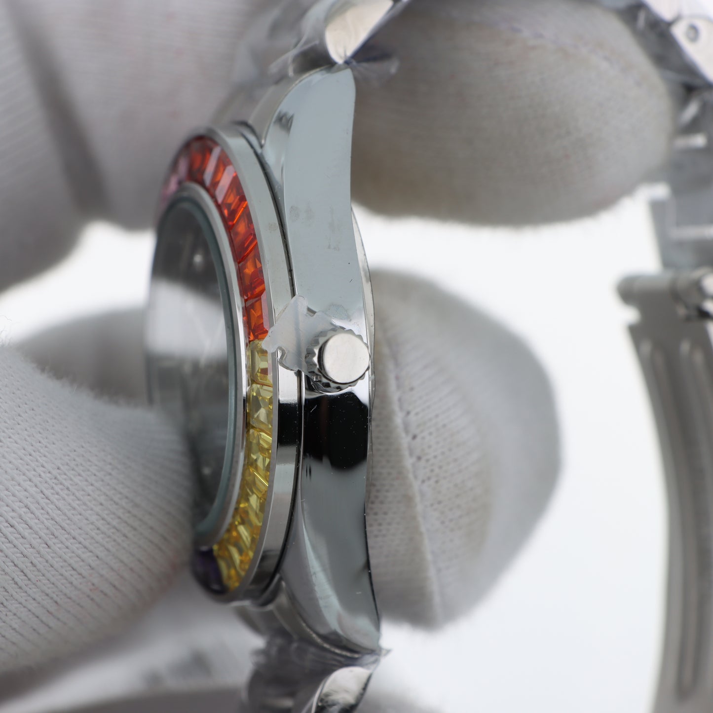 Orologio Hoops Rainbow - Lunetta Multicolore e Bracciale in Acciaio