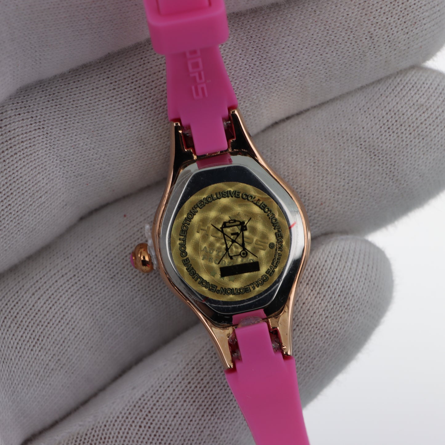 Orologio Hoops Donna – Cassa Rose Gold con Cristalli e Quadrante Fucsia