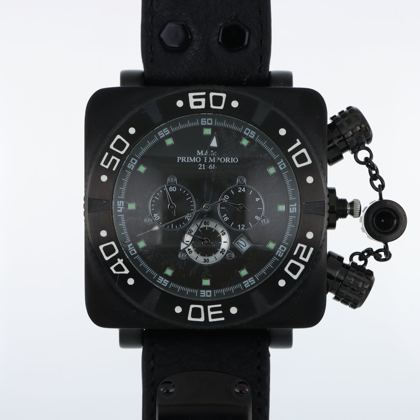 Orologio M&M Primo Emporio 21-68 Cronografo Black – Cinturino in Pelle Nera